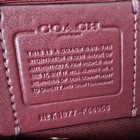 Coach F44956 Surrey Exotic Snake Trim Khaki Signature Carryall Shoulder Satchel - Picture 11 of 16